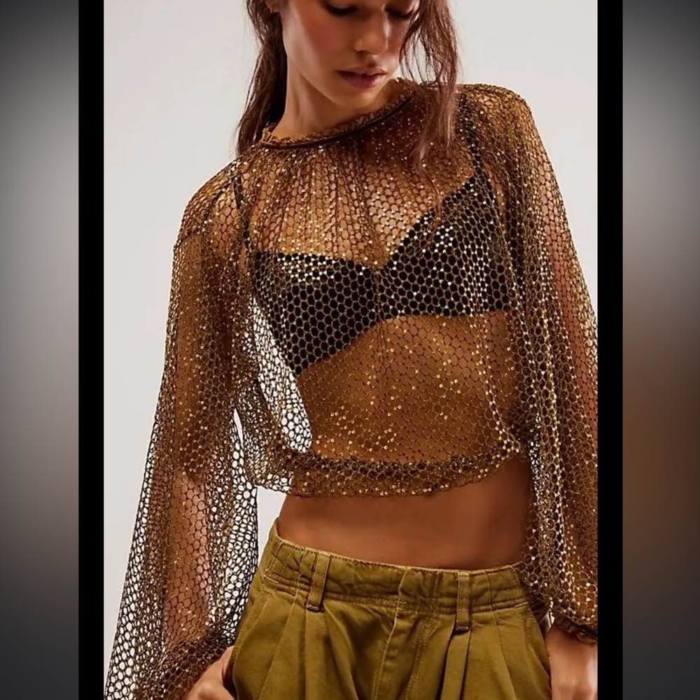 NWT  free people Sparks Fly Top / Olive Tapenade   Size: XS